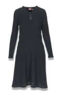 Borghild sort jacquard kjole