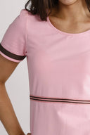 Pauline rosa og brun kjole