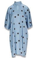 Cornelia kjole blå og brun