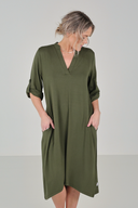 Cindy tøff kombogrønn hverdagskjole