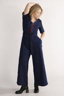Anette jumpsuit i mørk blå denim