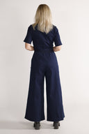 Anette jumpsuit i mørk blå denim