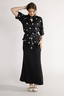 Bekka bluse sort og hvit