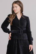 Celeste svart babycord bluse