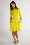 Denise lime kjole