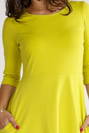 Denise lime kjole