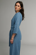 Miah jeansblå denim jumpsuit