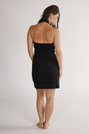 Franny sort halterneck kjole