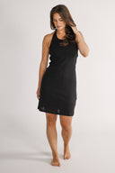 Franny sort halterneck kjole