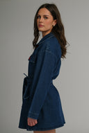 Hedda mørkblå denimjakke