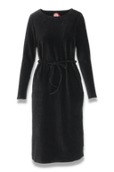 Chloe sort kjole i babycord