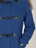 Idunn Duffel coat blåpetrol ull