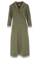 Kristine khaki midilang kjole