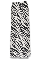 Lill skjørt i sort og hvit zebra