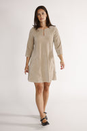 Margrete beige tunika kjole