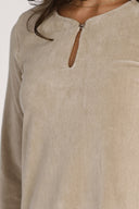 Margrete beige tunika kjole
