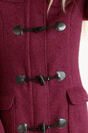 Idunn Duffel coat plum ull