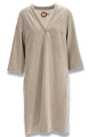 Petra beige velurkjole