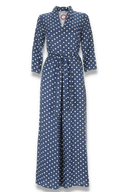 Sissi blå og hvit jumpsuit