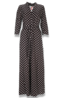 Sissi brun og hvit jumpsuit