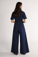 Solveig jumpsuit i mørk blå denim