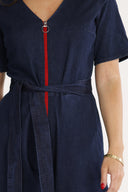 Solveig jumpsuit i mørk blå denim