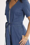 Solveig jumpsuit i blå denim
