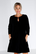 Margrete sort babycord tunika