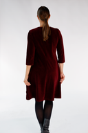 Elli kjole babycord bourdeaux