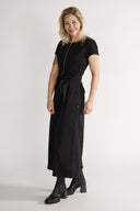 Tordis sort denim jumpsuit