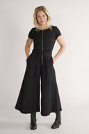 Tordis sort denim jumpsuit