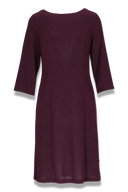 Bitten dark plum glitterkjole