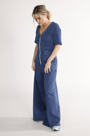 Anette jumpsuit i blå denim