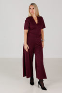 Vera mørk plomme glitter jumpsuit