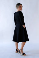 Tina sort elegant kjole