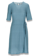 Alisha turquoise kjole med kløve