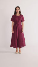 Laura plum jumpsuit