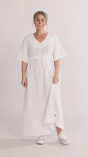 Eira hvit boho chic kjole