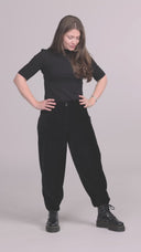 Freya svart ballongbukse