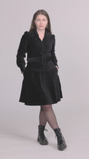 Celeste svart babycord bluse