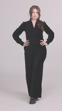 Malli svart babycord jumpsuit