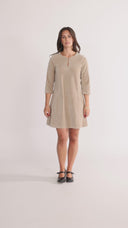Margrete beige tunika kjole