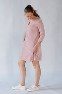 Margrete pastellrosa babycord tunika