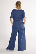 Anette jumpsuit i blå denim
