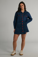Hedda mørkblå denimjakke