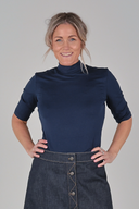 Pia blå genser